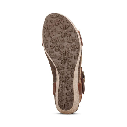 Sydney Espadrille Wedge - Walnut