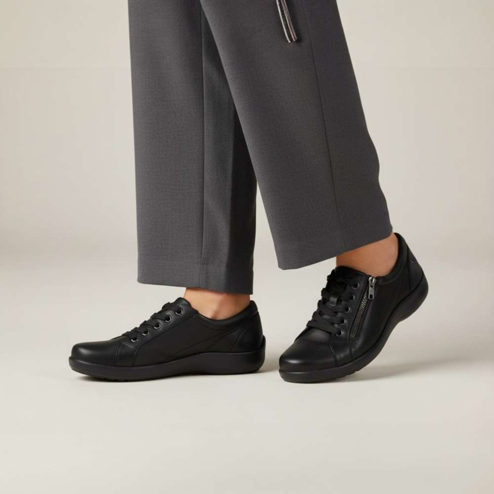 Tampa Zip Casual Sneaker - Black
