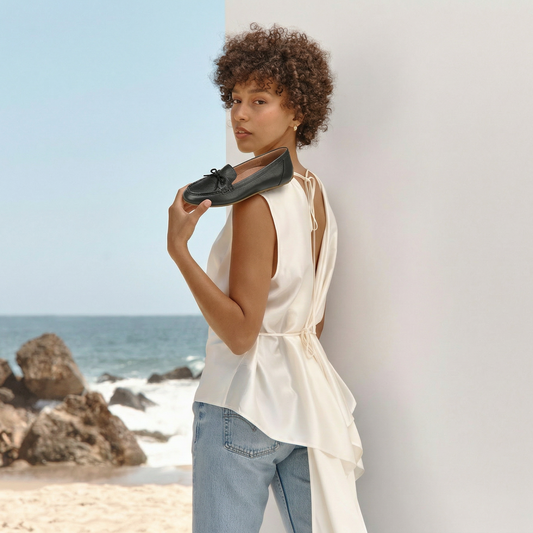 Lifestyle image for Taryn Casual Slip-On Loafer - Black