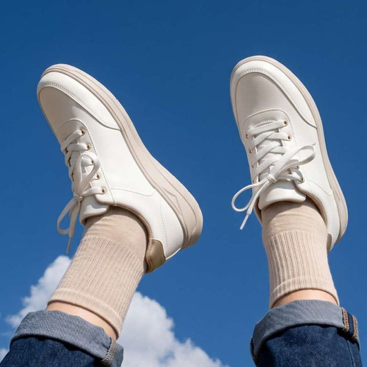 Lifestyle image for Times Square Lace-Up Casual Sneaker - White