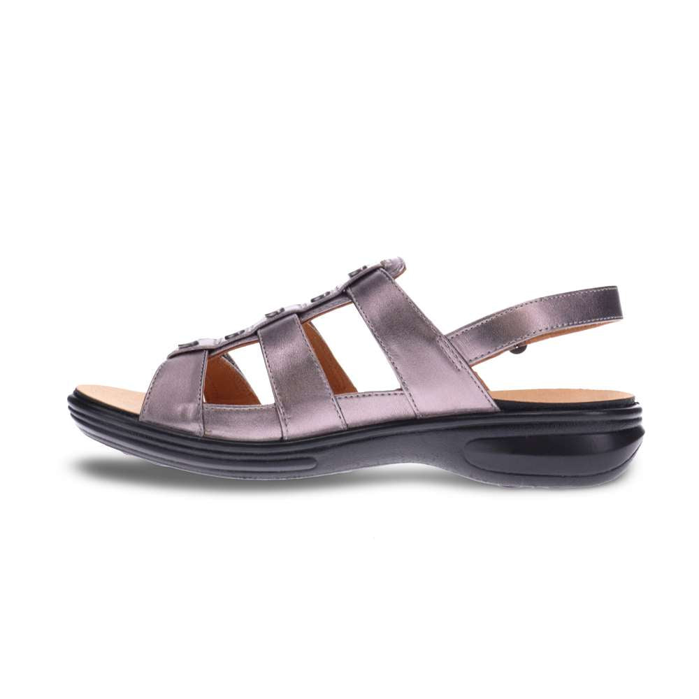 Toledo Slingback Sandal - Gunmetal