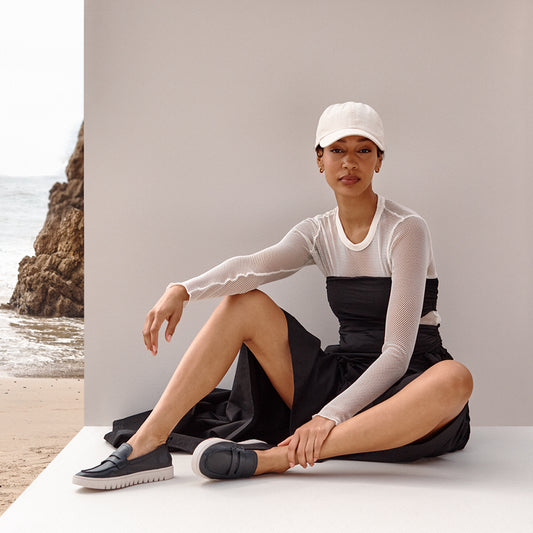 Lifestyle image for Uptown Loafer - Black Leather