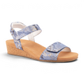 Uptown Sandal - Blue Snake