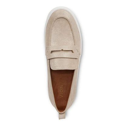 Uptown Loafer - Gold Metallic Leather