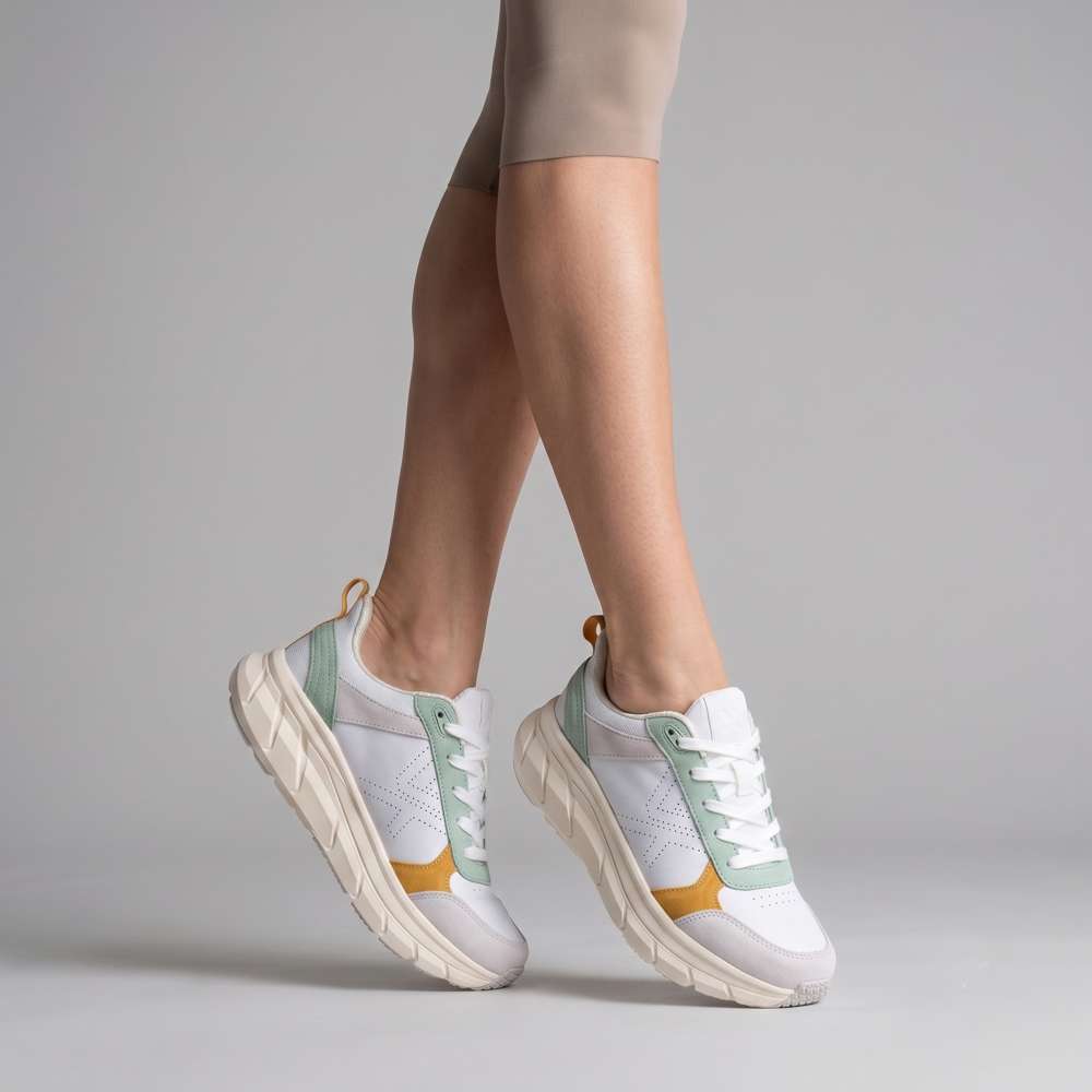 Urban Walker Lace-Up Casual Sneaker - White Multi