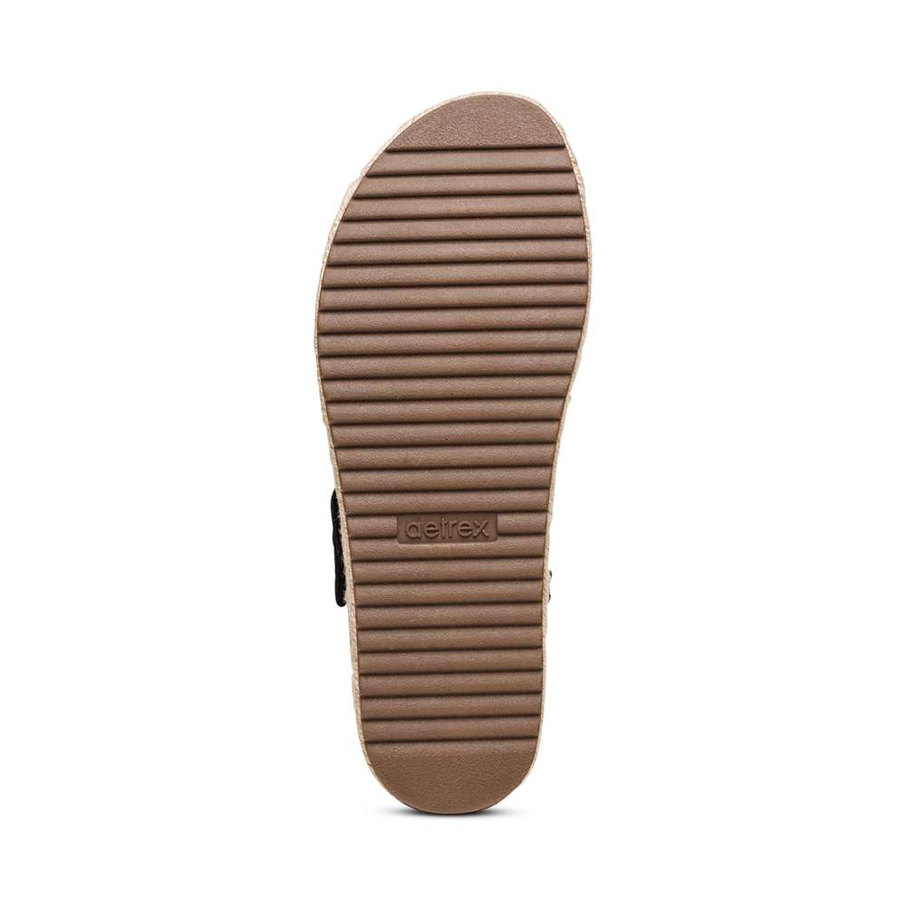 Vania Arch Support Platform Sandal - Black