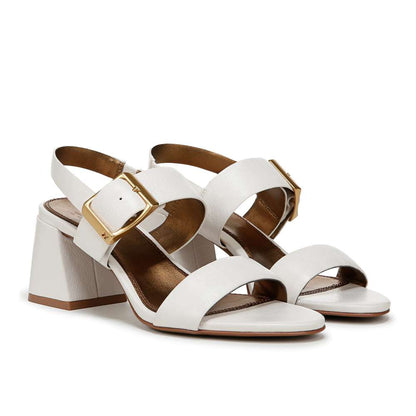 Vicky Dress Heeled Sandal - Warm White