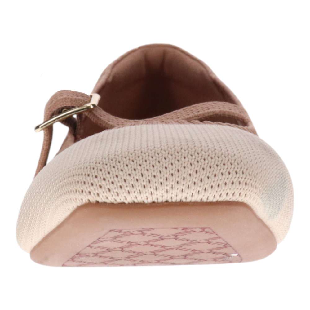Violet Mary-Jane Flats - Almond