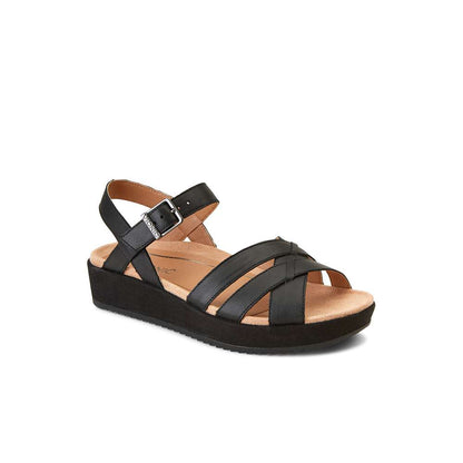 Violet Platform Sandal - Black