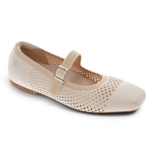 Violet Open Knit Flat - Natural