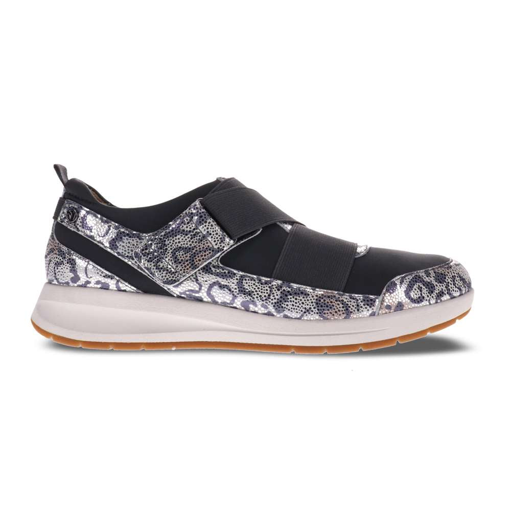 Virginia Adjustable Casual Sneaker - Silver Safari