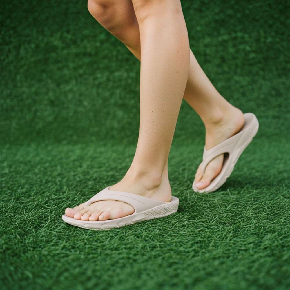 Vitality Recovery Toe Post Sandal - Beige
