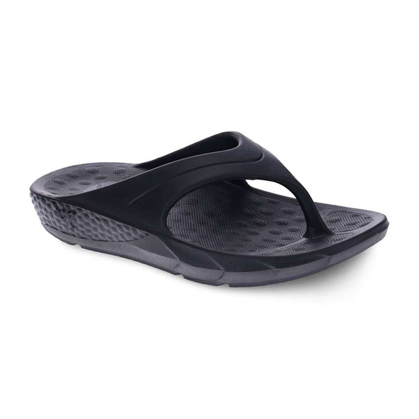 Vitality Recovery Toe Post Sandal - Black