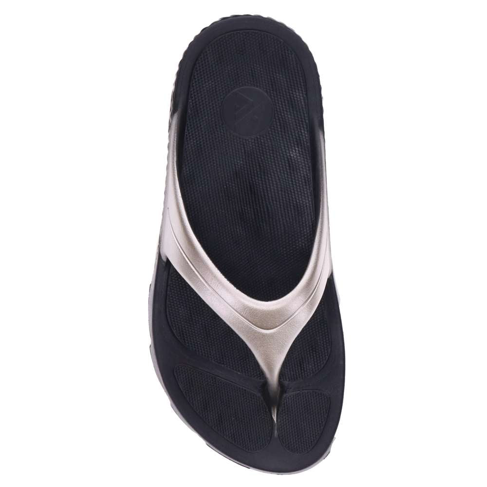 Vitality Recovery Toe Post Sandal - Black/Silver
