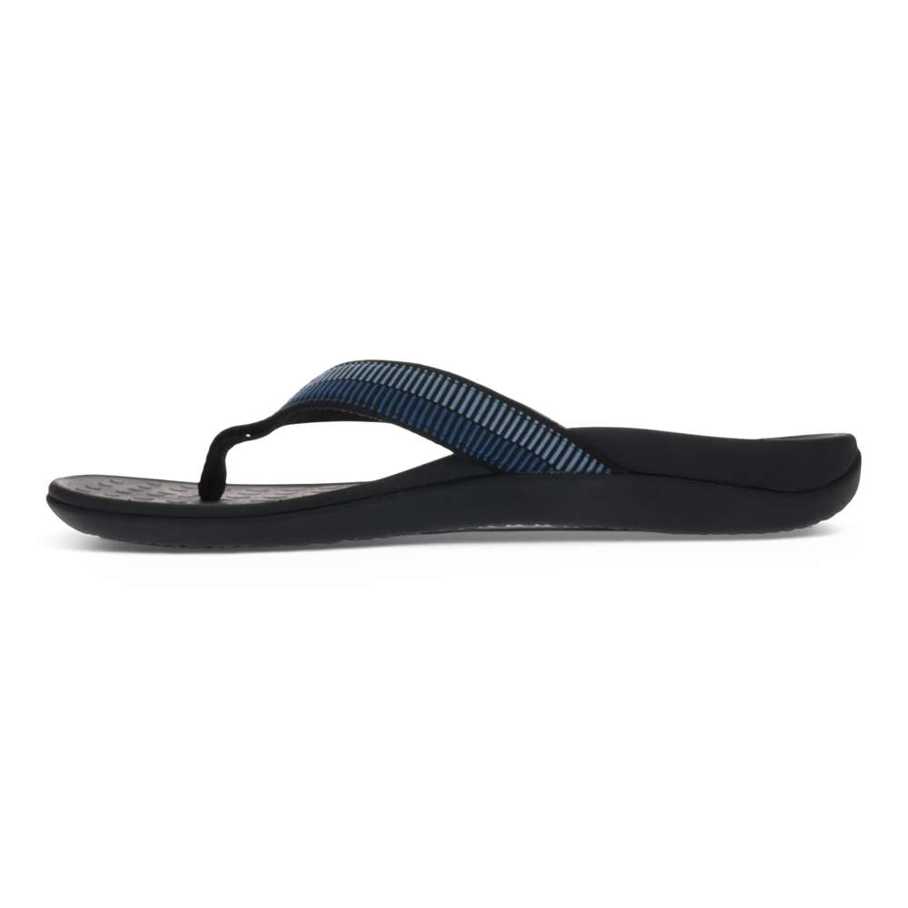 Wave Toe Post Sandal Unisex - Navy Multi