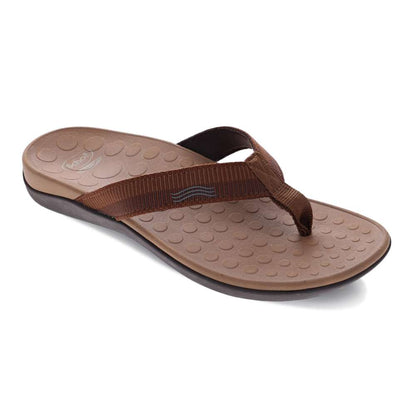 Wave Toe Post Sandal Unisex - Tan Multi
