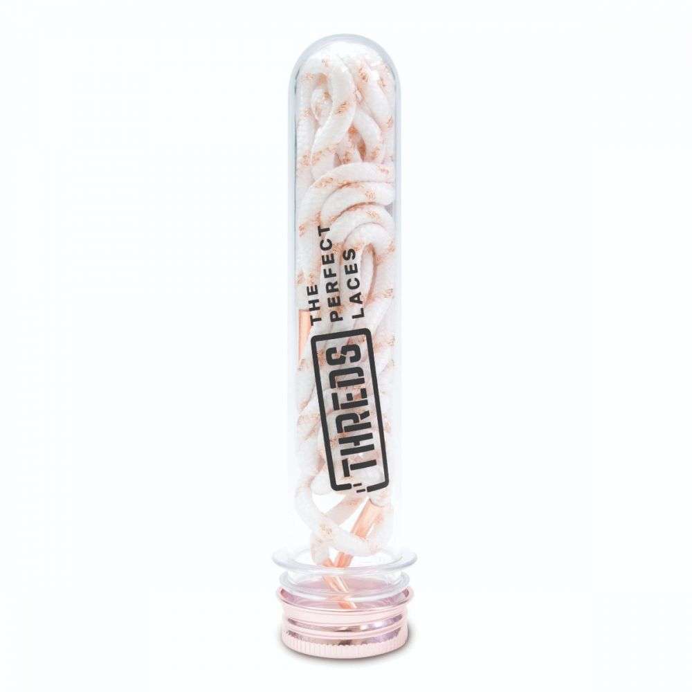 Bling Laces - Rose Gold Lace: White Pattern: Rose Gold