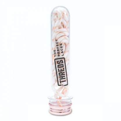 Bling Laces - Rose Gold Lace: White Pattern: Rose Gold