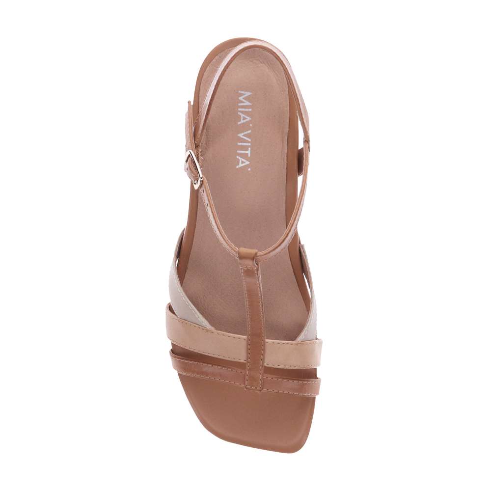 Yass Heeled Sandal - Pebble Multi
