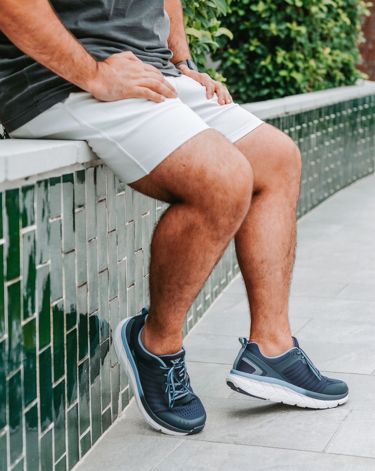 Walker Mesh III sneakers worn outdoors